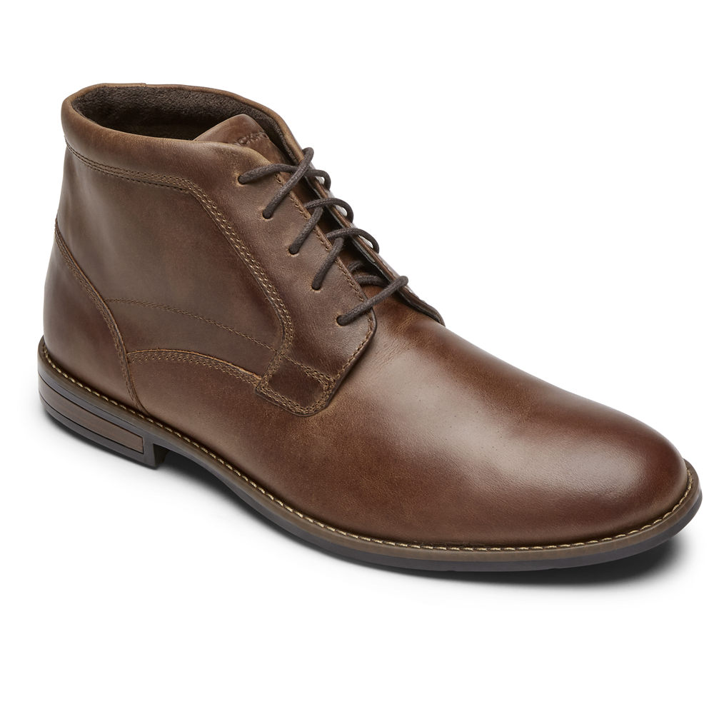 Rockport Boots For Mens Brown - Dustyn Chukka - LJ1890532